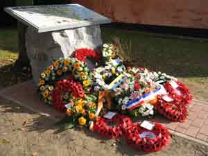 Memorial providing a description of the liberation of Ledegem 14 October 1918